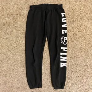 PINK Victoria’s Secret Black Sweatpants/Joggers